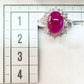 【美品】PT900 ルビー 5.31ct リング 大粒