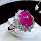 【美品】PT900 ルビー 5.31ct リング 大粒