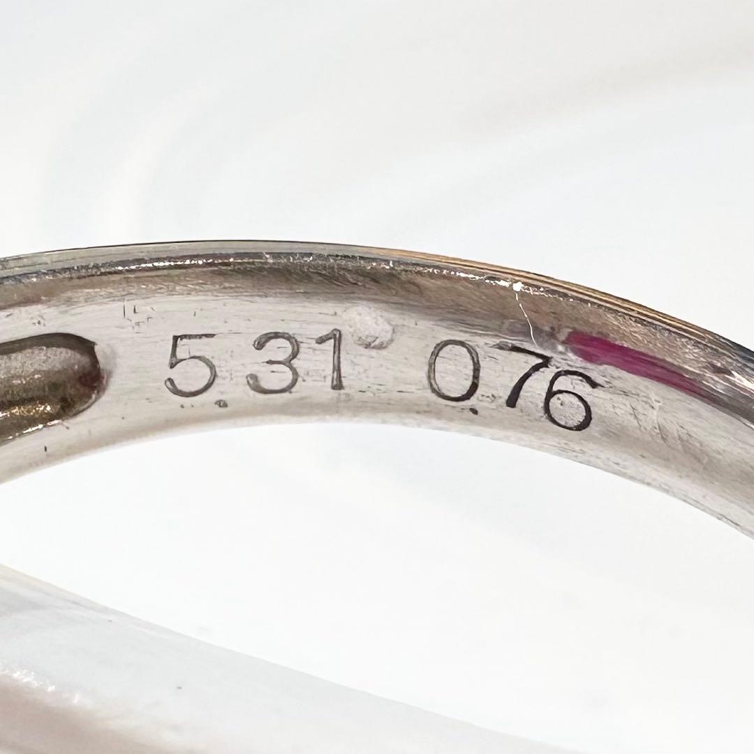【美品】PT900 ルビー 5.31ct リング 大粒