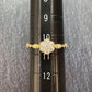 【K18】ダイヤモンド 0.16ct リング フラワーモチーフ