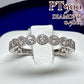 PT900 ダイヤモンド0.58ct ハーフエタニティリング レディース