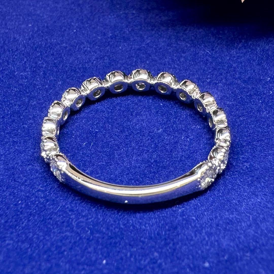 PT900 ダイヤモンド0.58ct ハーフエタニティリング レディース