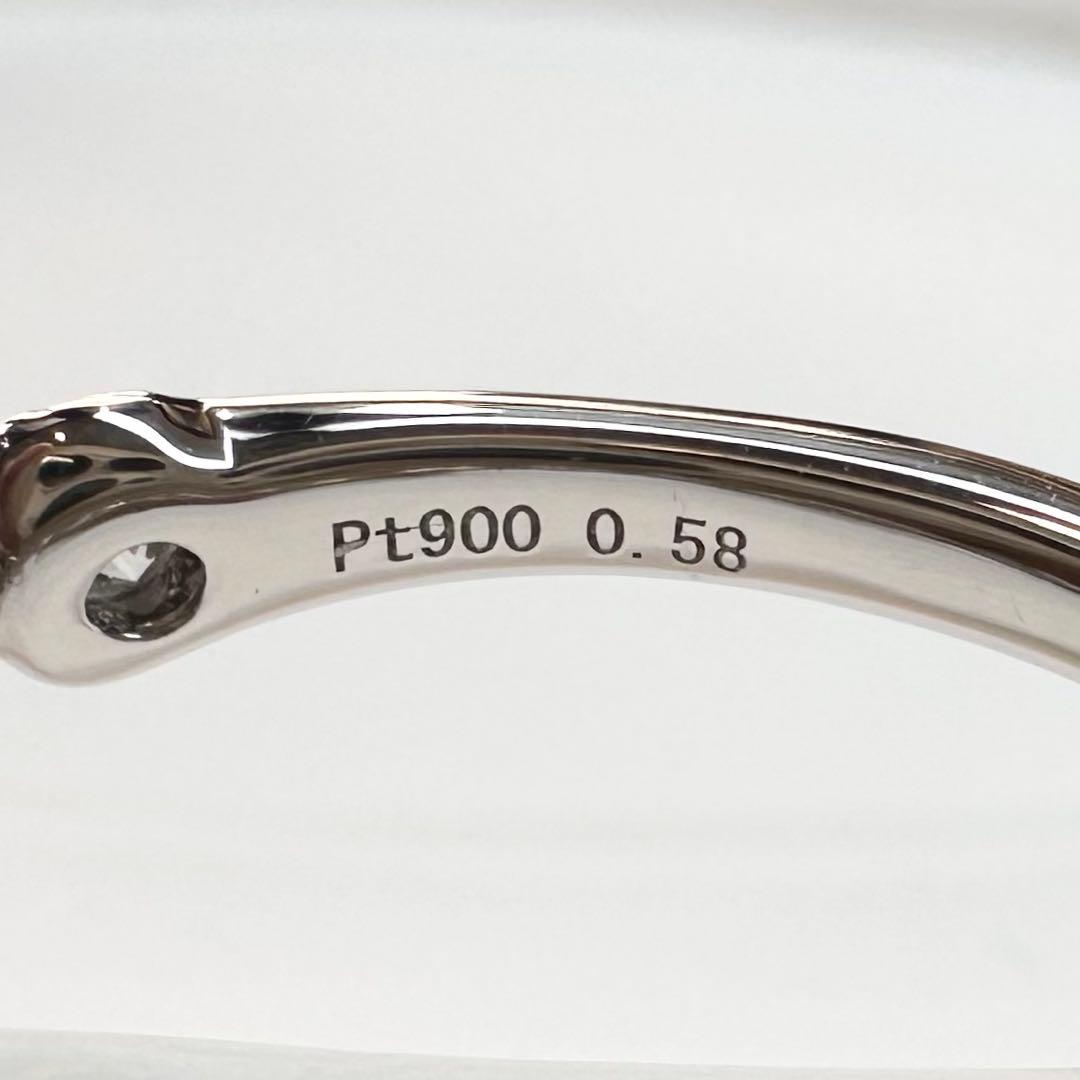 PT900 ダイヤモンド0.58ct ハーフエタニティリング レディース