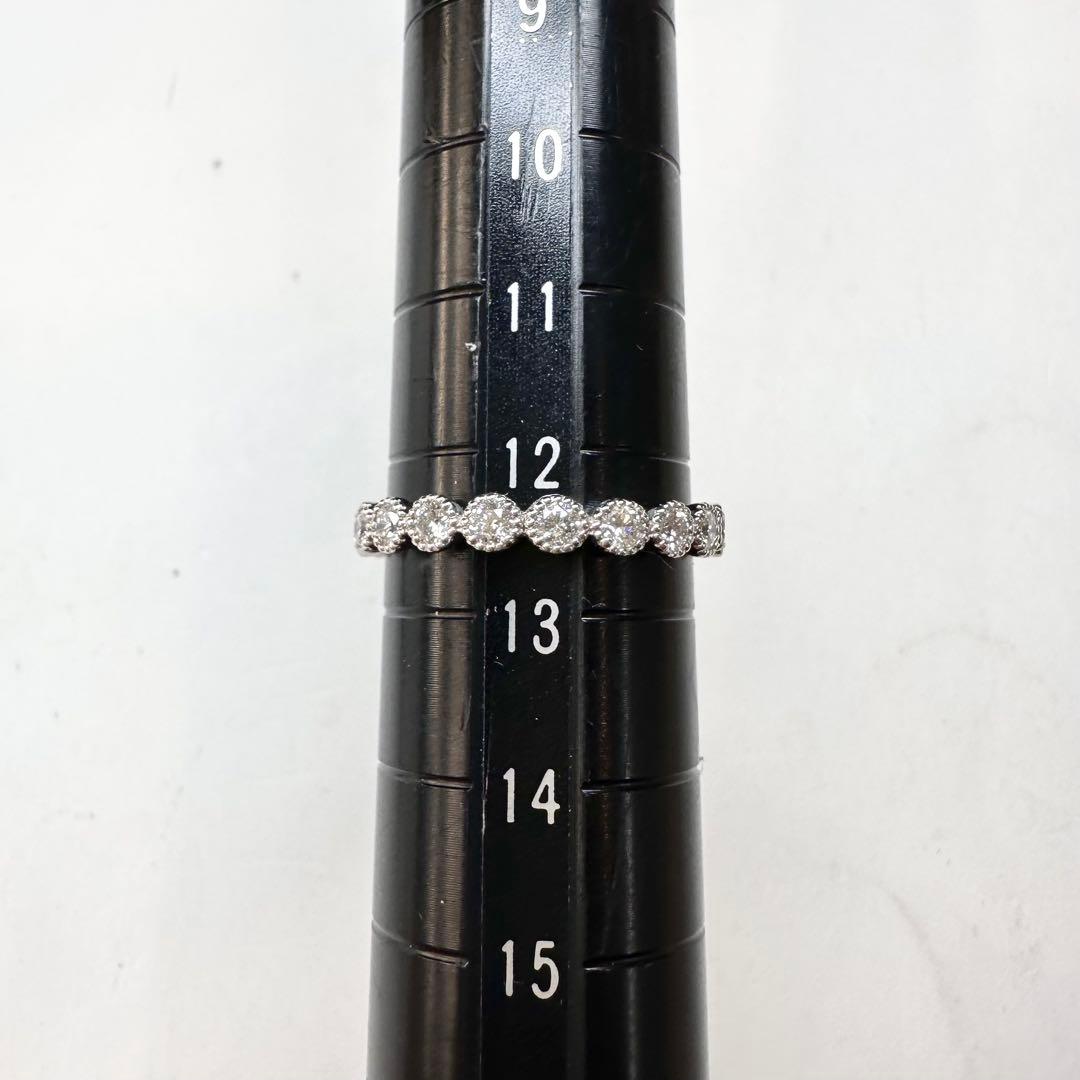 PT900 ダイヤモンド0.58ct ハーフエタニティリング レディース