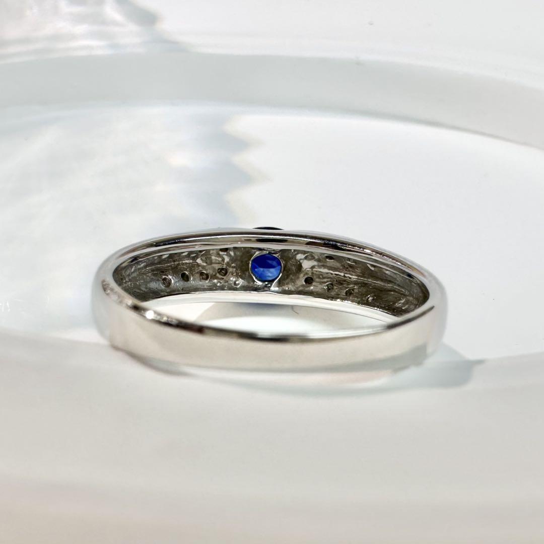 【美品】PT900 サファイア 0.85ct リング