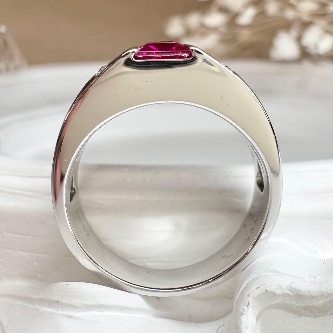 【K18】ルビー1.01ct リング ダイヤモンド