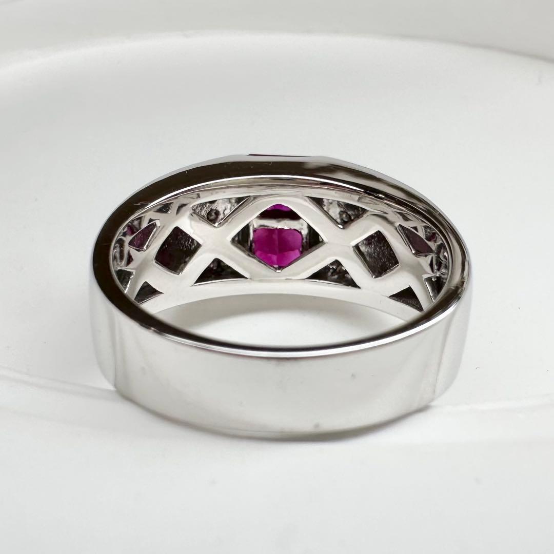 【K18】ルビー1.01ct リング ダイヤモンド
