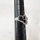 K18WG ピンクサファイア 0.31ct ハートモチーフ リング