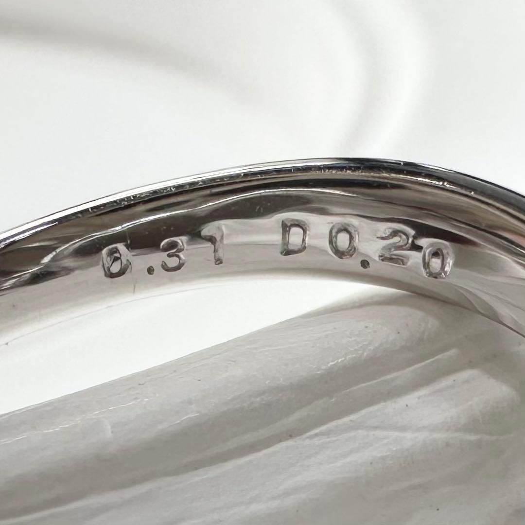 K18WG ピンクサファイア 0.31ct ハートモチーフ リング