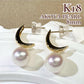 【K18】新品アコヤパール 8mm ピアス