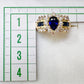 K18 サファイア ダイヤモンド リング 0.88ct ペアシェイプ
