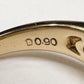 K18 サファイア ダイヤモンド リング 0.88ct ペアシェイプ