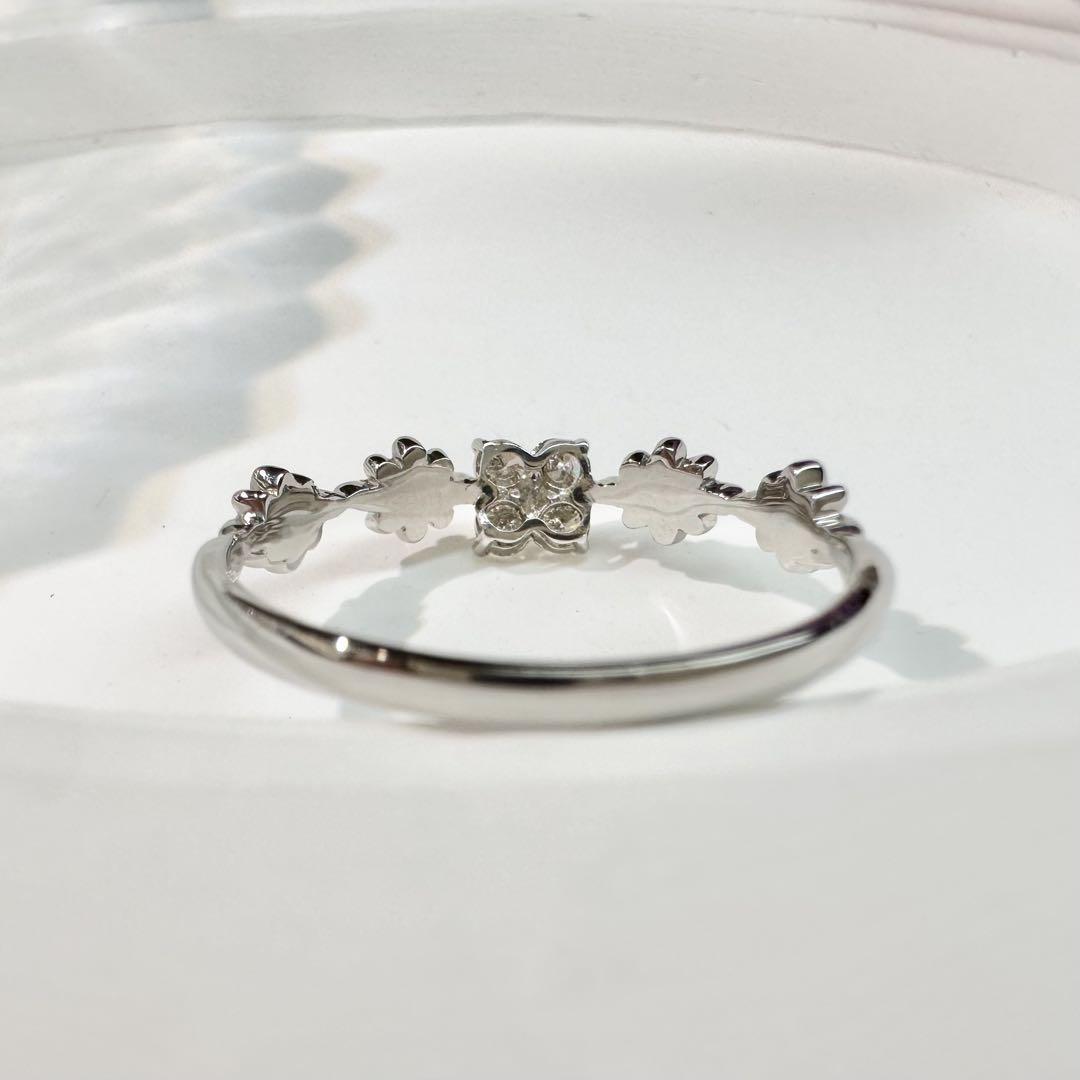 【美品】PT900 ダイヤモンド 0.13ctリング