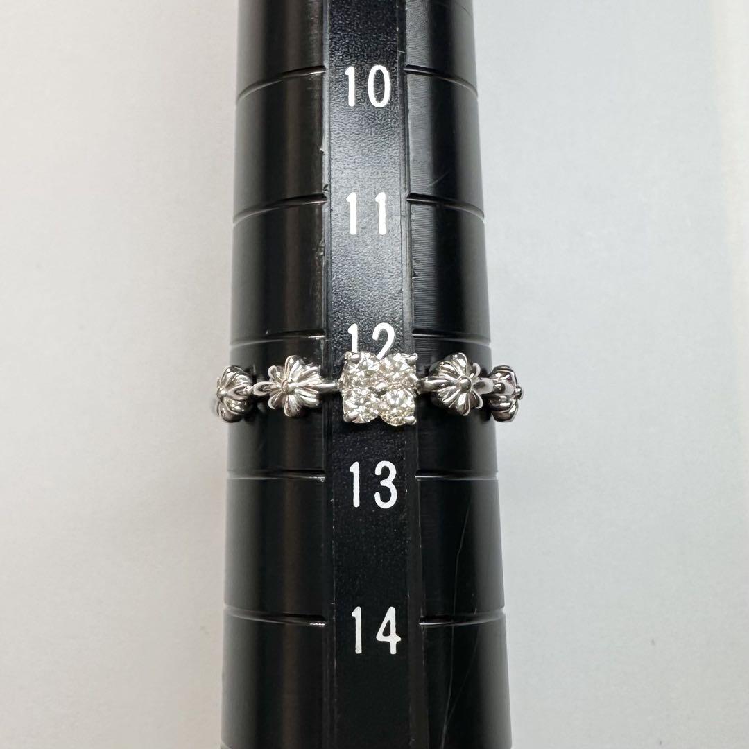 【美品】PT900 ダイヤモンド 0.13ctリング