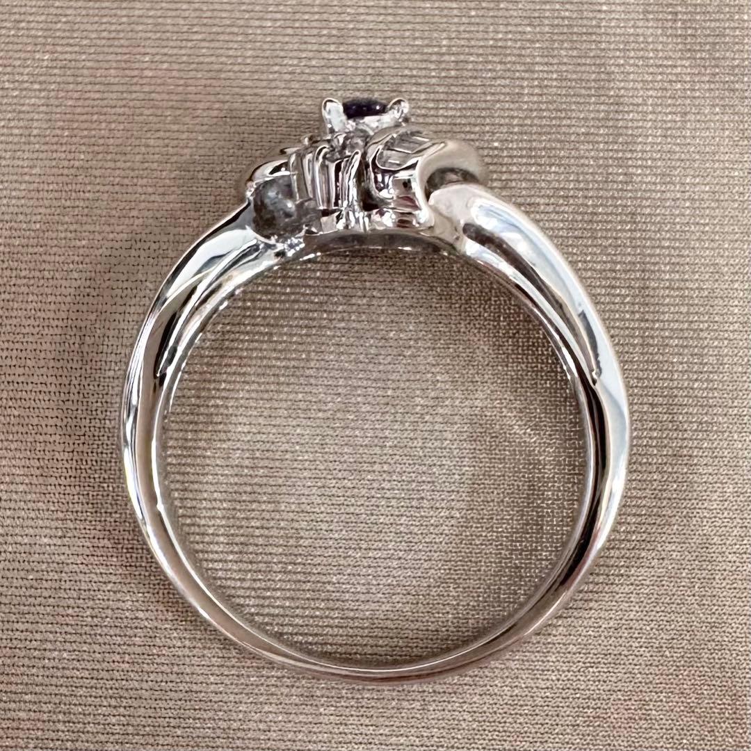 PT900 アレキサンドライト ダイヤモンド リング 0.158ct 希少石