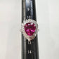 PT900 ルベライト トルマリン 3.72ct ダイヤモンド リング 指輪