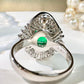 【美品】PT900 エメラルド3.93ct リング ダイヤ