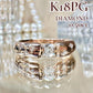 【K18PG】ダイヤモンドリング 0.50ct 小さな花