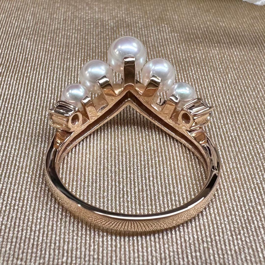 【K18】アコヤパール3.0-4.3mm リング