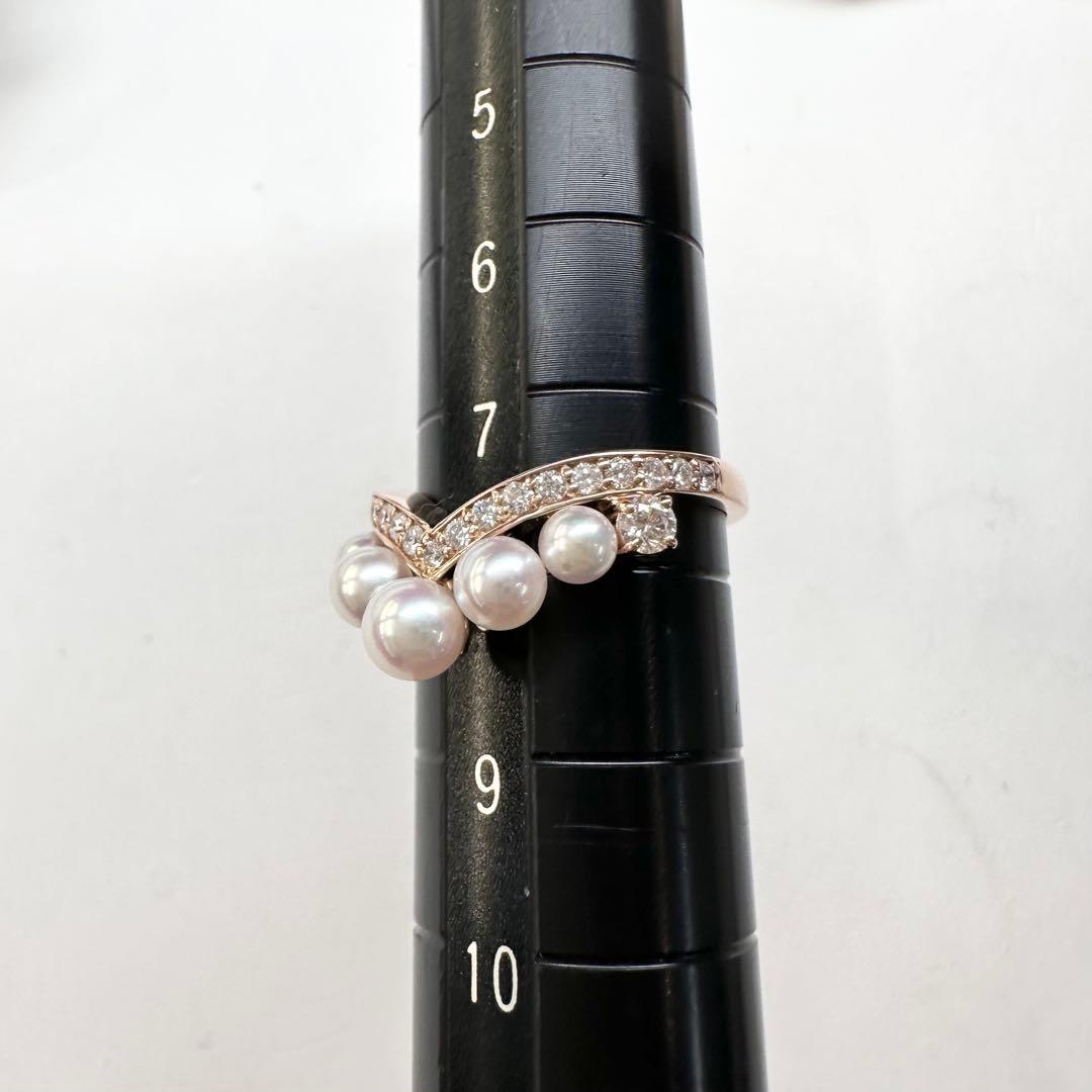 【K18】アコヤパール3.0-4.3mm リング