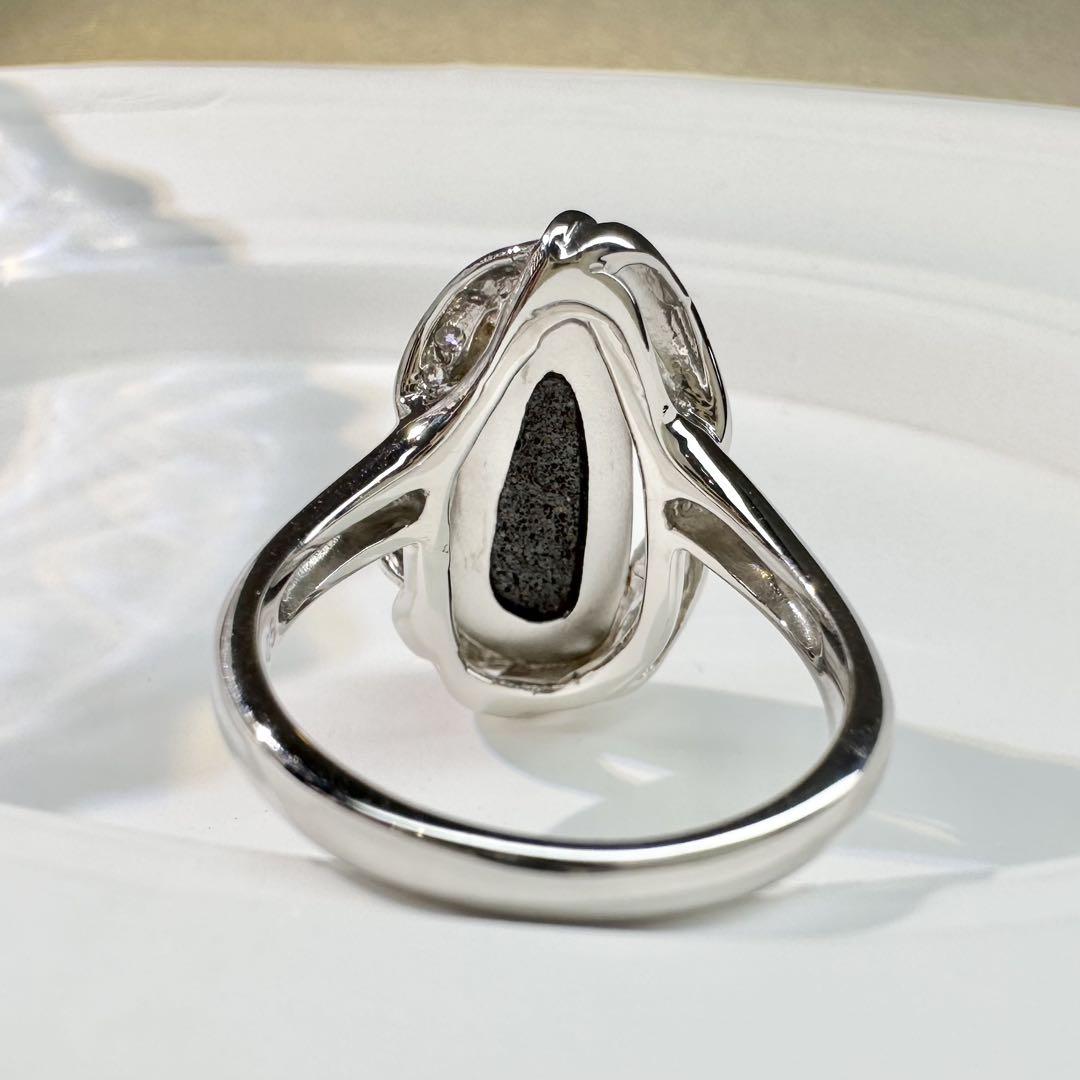 【美品】PT900 オパール 1.75ct リング デザイン ダイヤ