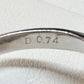 PT900 ブラックオパール 2.54ct ダイヤモンドリング