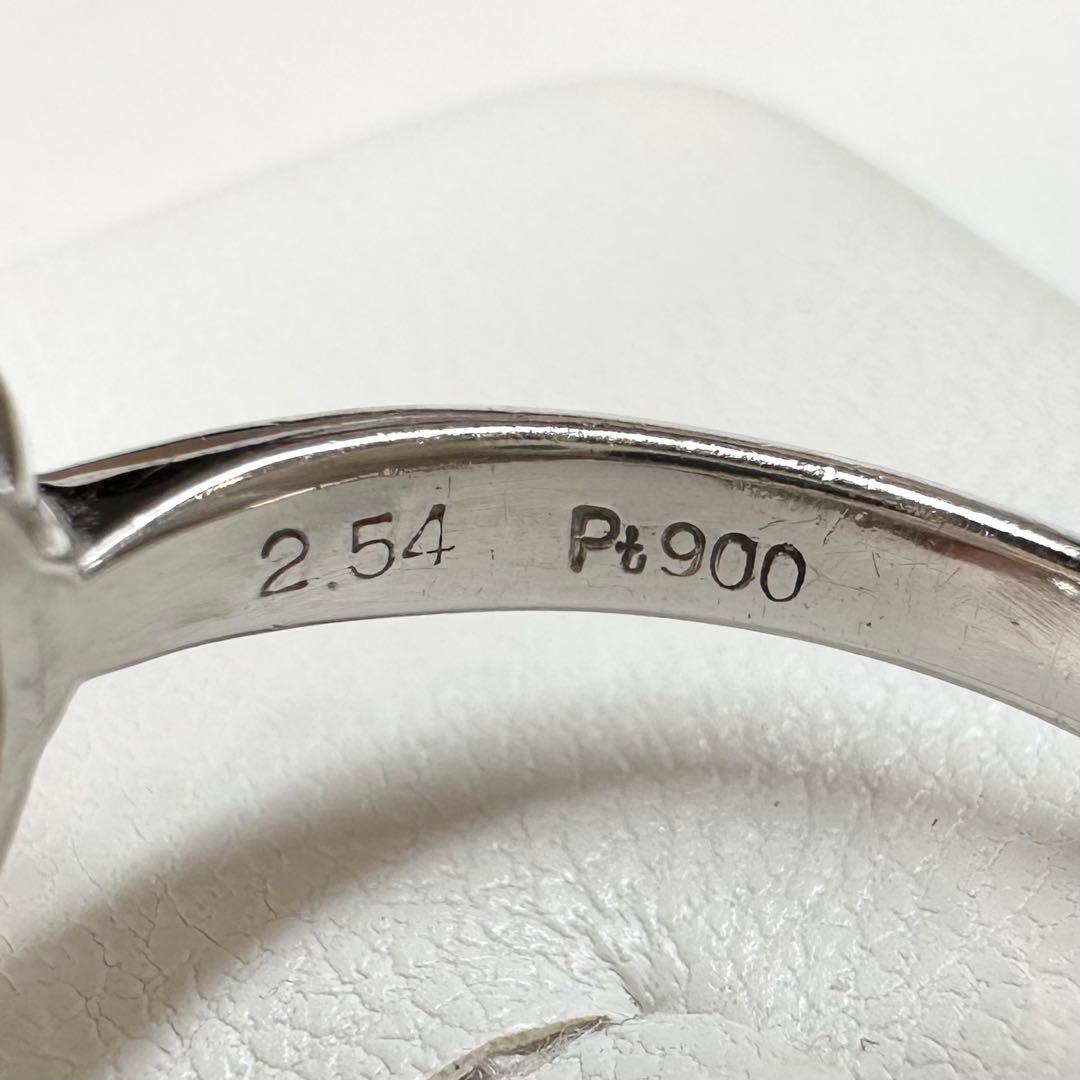 PT900 ブラックオパール 2.54ct ダイヤモンドリング