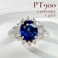 【美品】PT900 サファイア 1.47ct リング