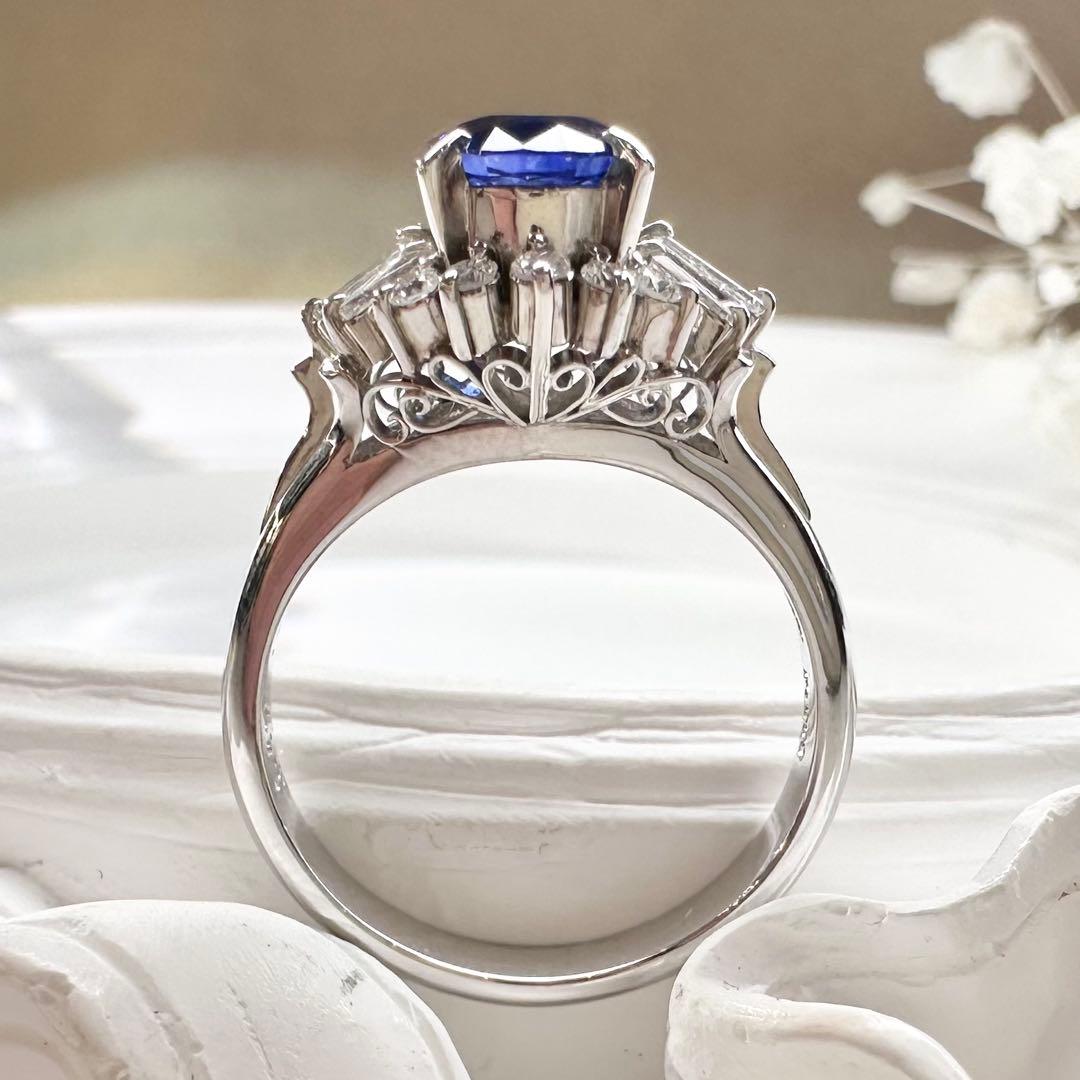 【美品】PT900 サファイア 1.47ct リング