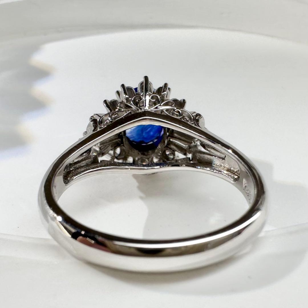 【美品】PT900 サファイア 1.47ct リング
