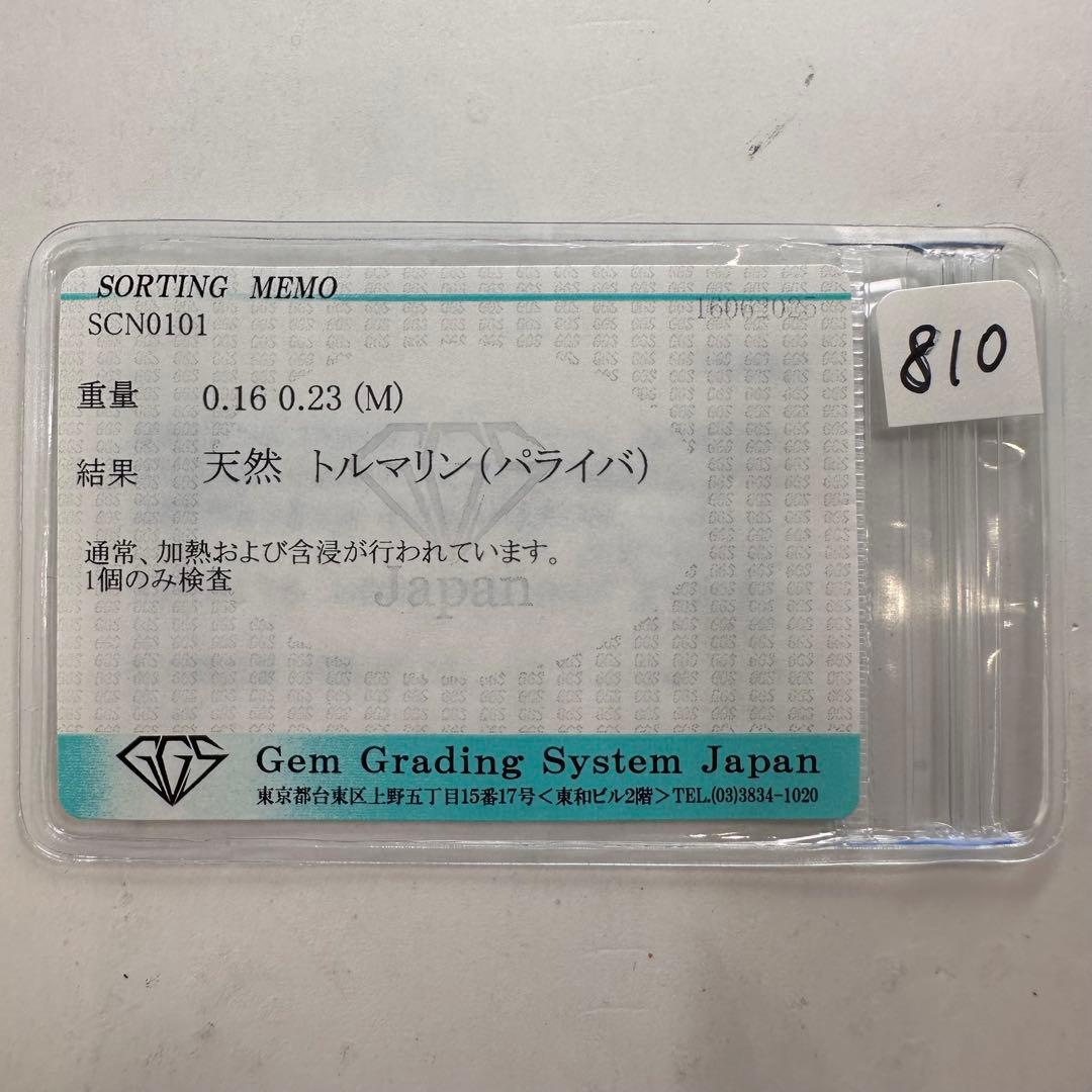 【美品】PT900 ブラジル産パライバトルマリン0.23ct リング