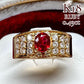 【K18】ルビー 0.49ct リング
