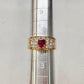 【K18】ルビー 0.49ct リング