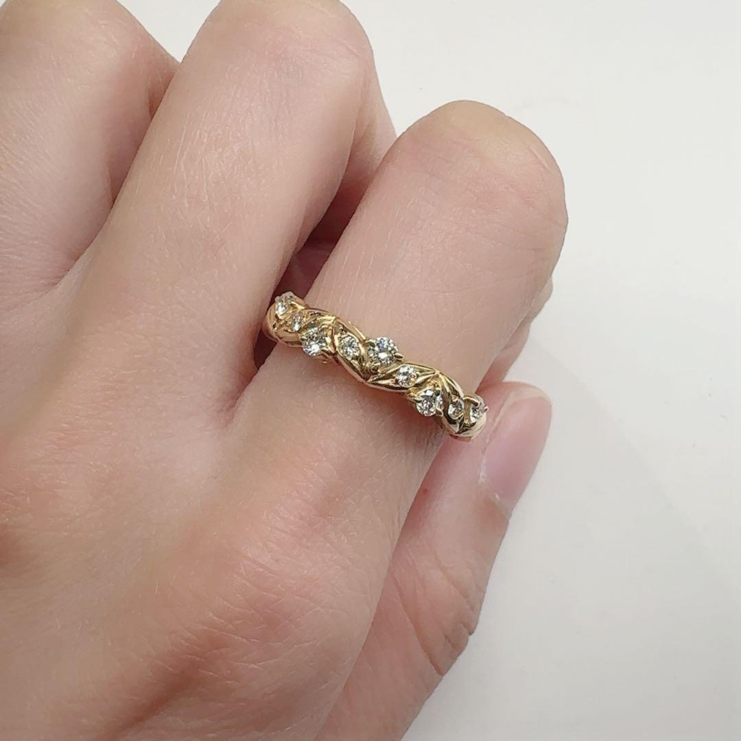 【POLLAR】K18 ダイヤモンド 0.25ct リング