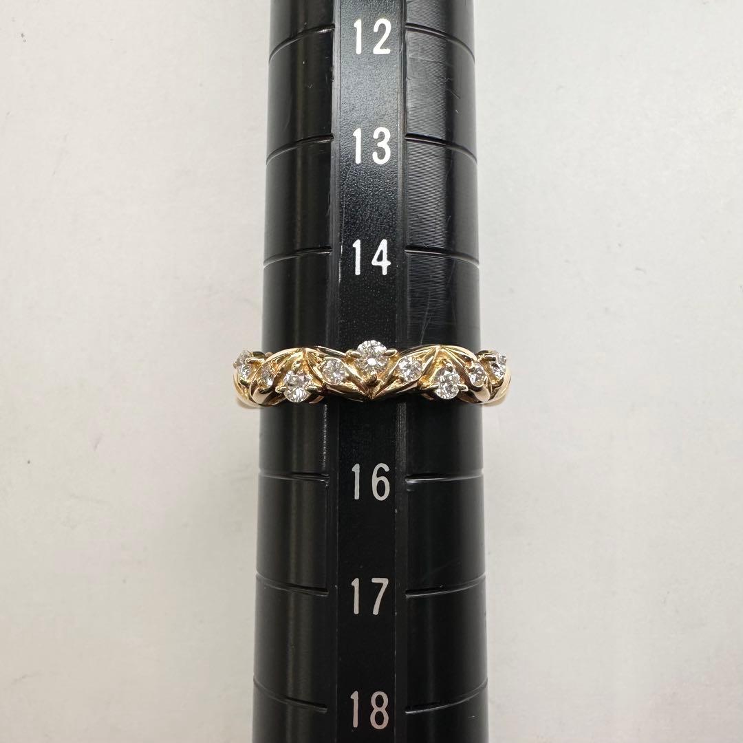 【POLLAR】K18 ダイヤモンド 0.25ct リング