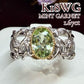 【K18】ミントガーネット1.67ct リング