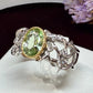 【K18】ミントガーネット1.67ct リング
