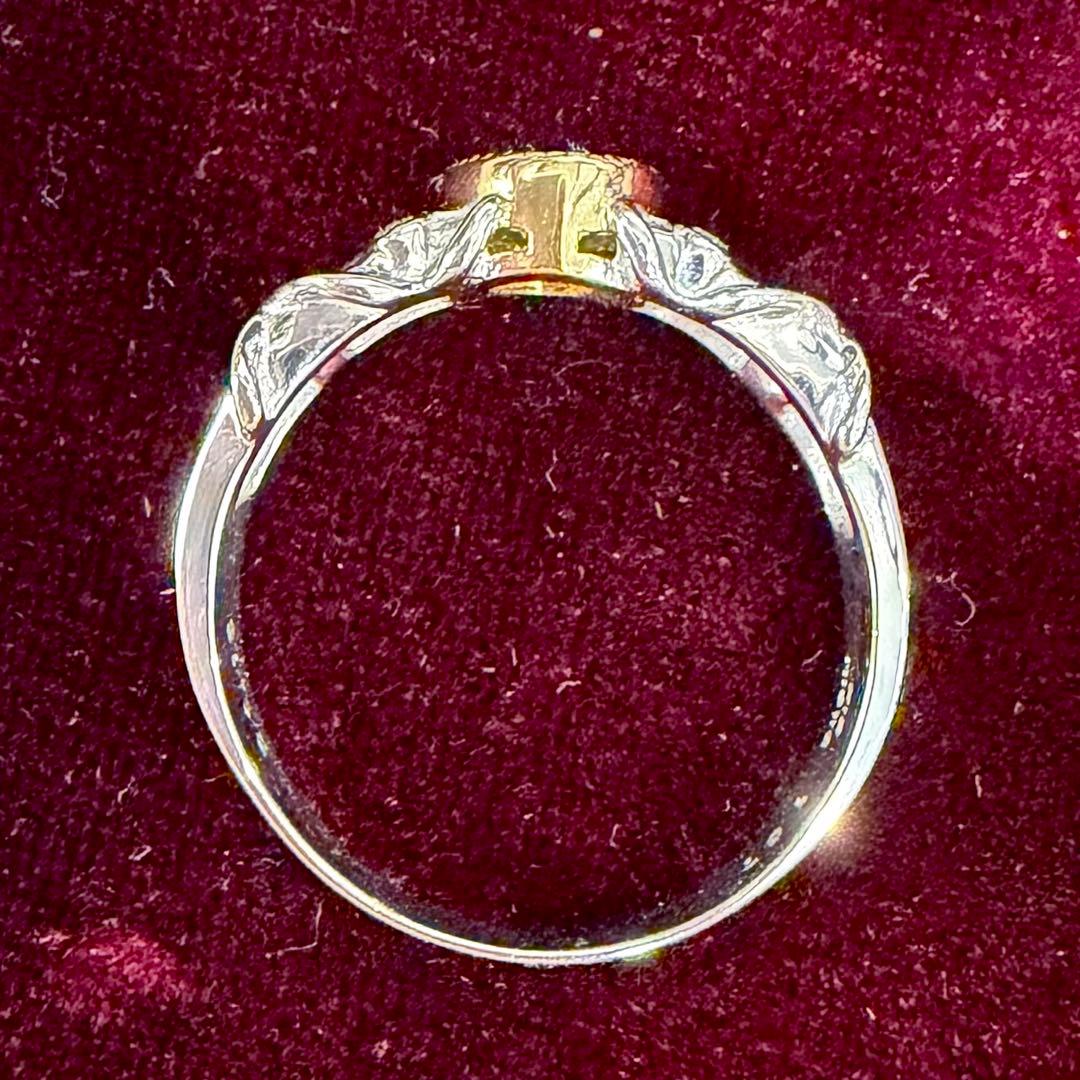 【K18】ミントガーネット1.67ct リング