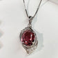 【美品】PT900 トルマリン 2.35ct ダイヤモンド ネックレス
