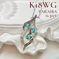 【K18WG】 パライバトルマリン 0.31ct ネックレス ダイヤ デザイン