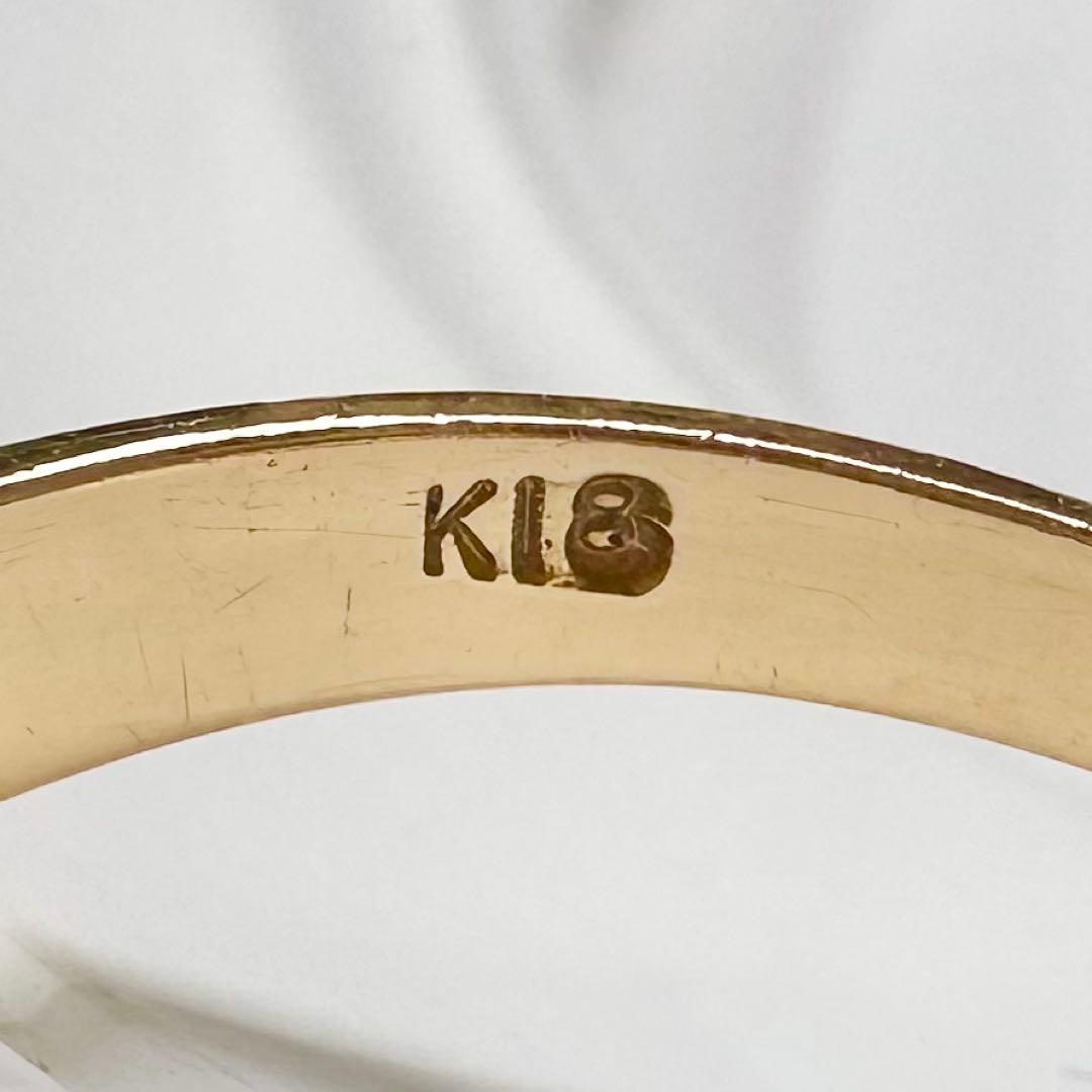 K18 ルビー1.31ct ダイヤモンド デザインリング