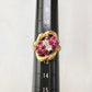 K18 ルビー1.31ct ダイヤモンド デザインリング