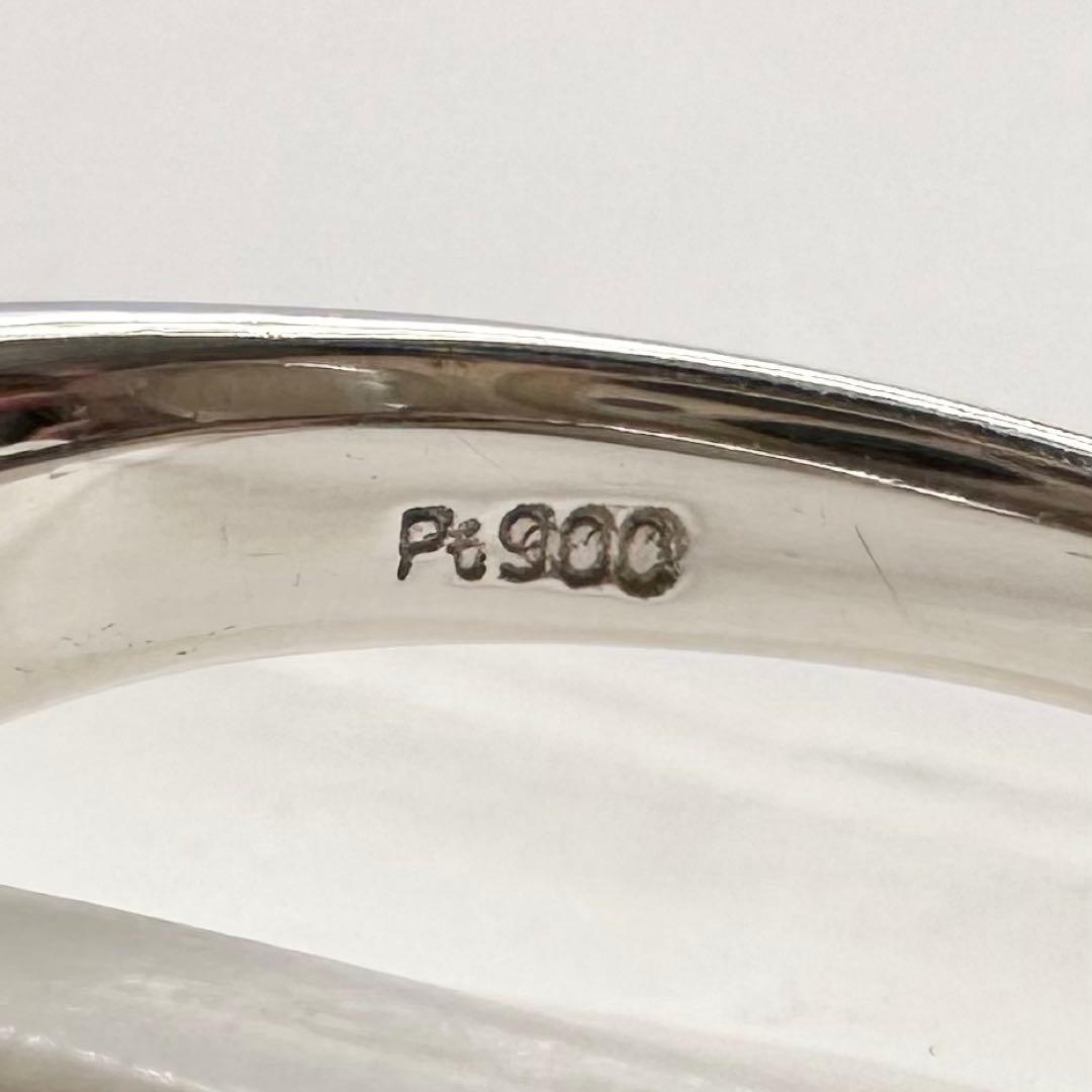 PT900 ブラジル産パライバトルマリン ダイヤモンド リング 0.127ct