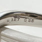 PT900 ブラジル産パライバトルマリン ダイヤモンド リング 0.127ct