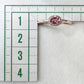 K18 ピンクサファイア ダイヤモンド リング 0.273ct