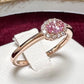 K18 ピンクサファイア ダイヤモンド リング 0.273ct