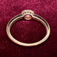 K18 ピンクサファイア ダイヤモンド リング 0.273ct