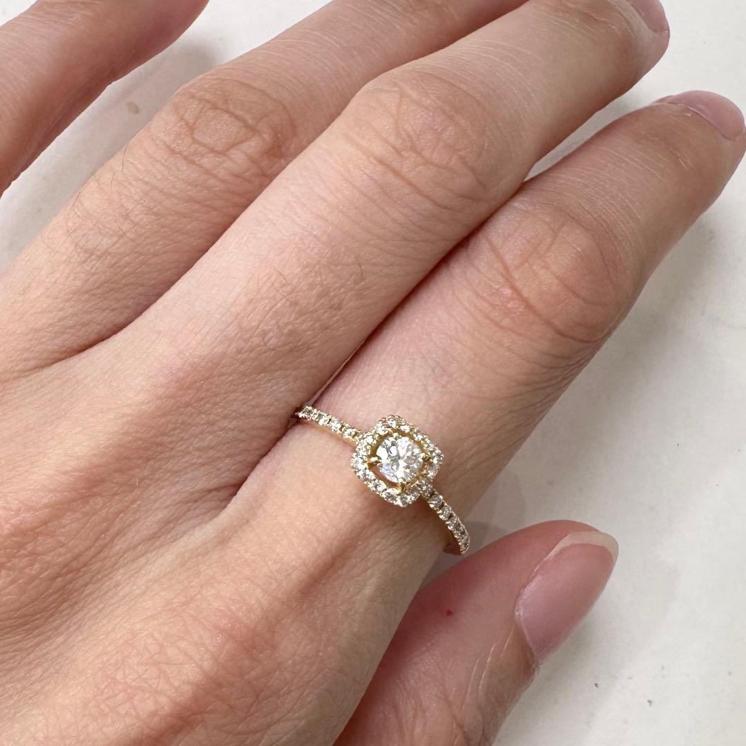 K18ダイヤモンド 0.18/0.2ct リング