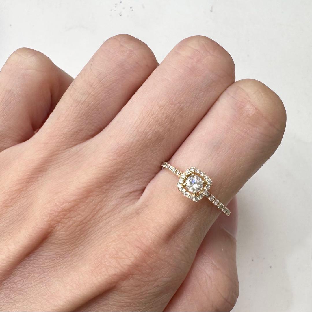 K18ダイヤモンド 0.18/0.2ct リング