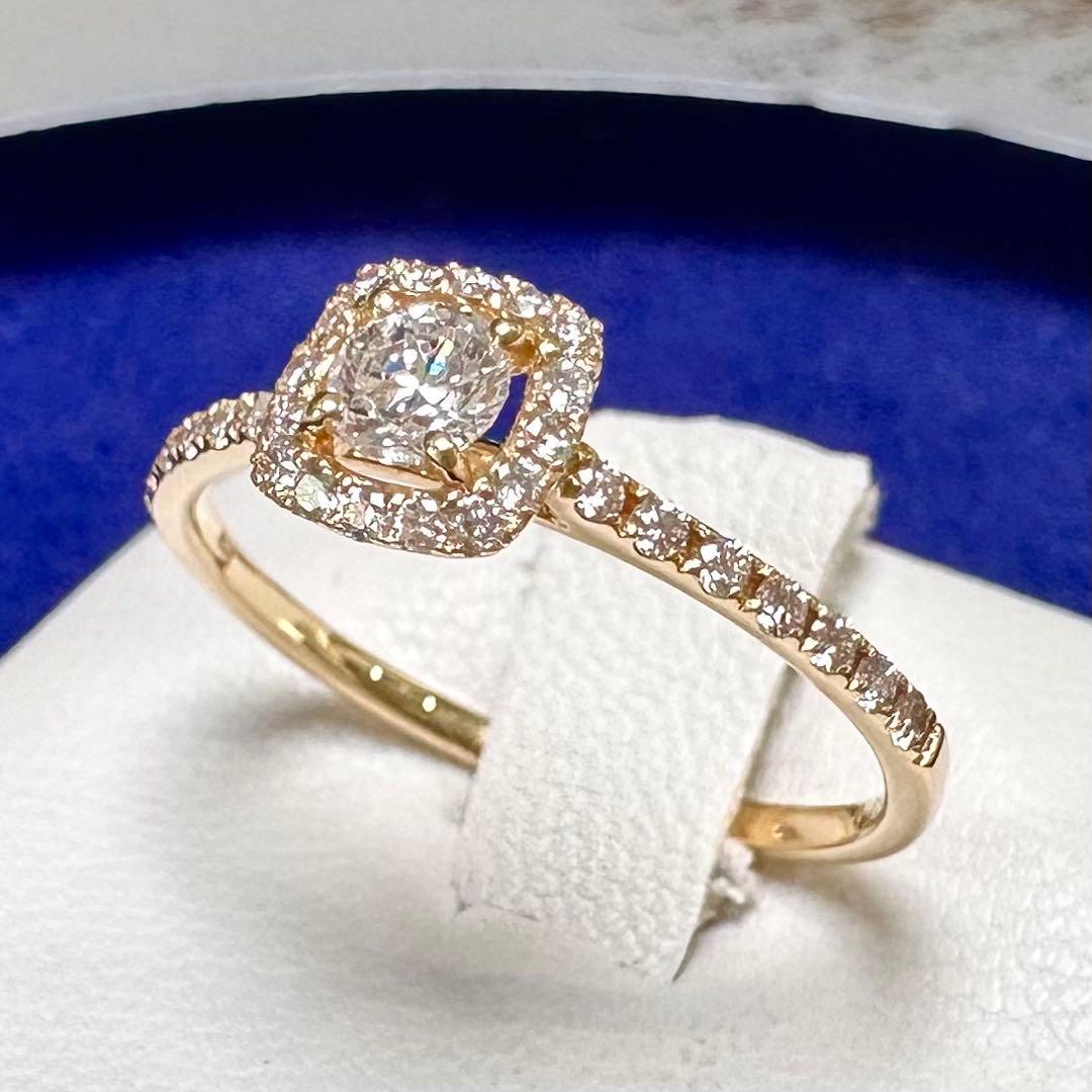 K18ダイヤモンド 0.18/0.2ct リング